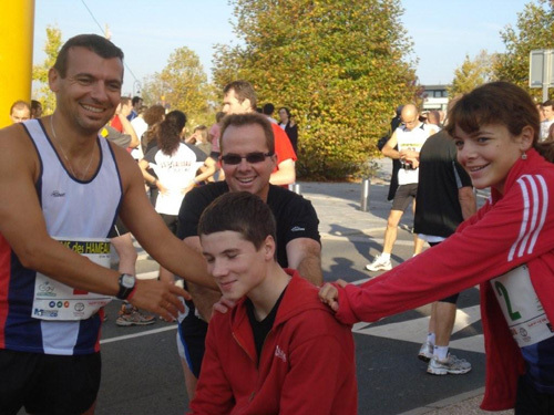 Sébastien, David,Sandrine et Thibaut (au milieu!)