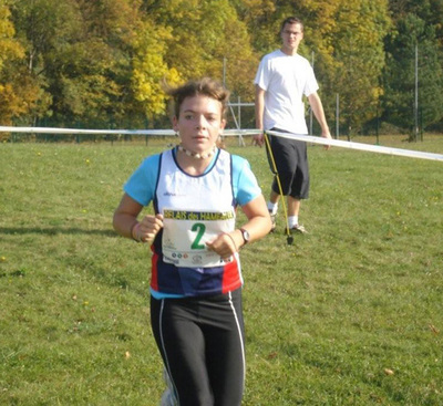 Sandrine sur son relais de 5km Sandrine sur son relais de 5km