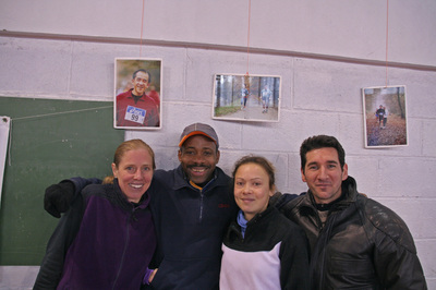 Heidi, Serge Marie-Caroline & Alain à Chatenay. Photo Serge MILON.