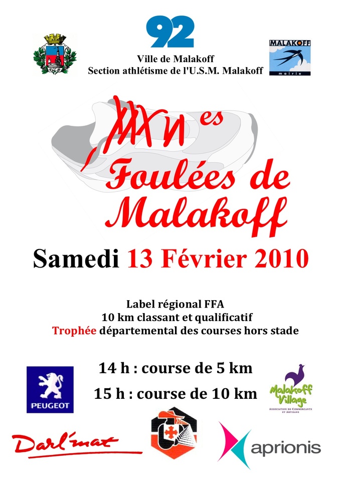 Les Foulées de Malakoff - Courses Les Foulées de Malakoff - Courses