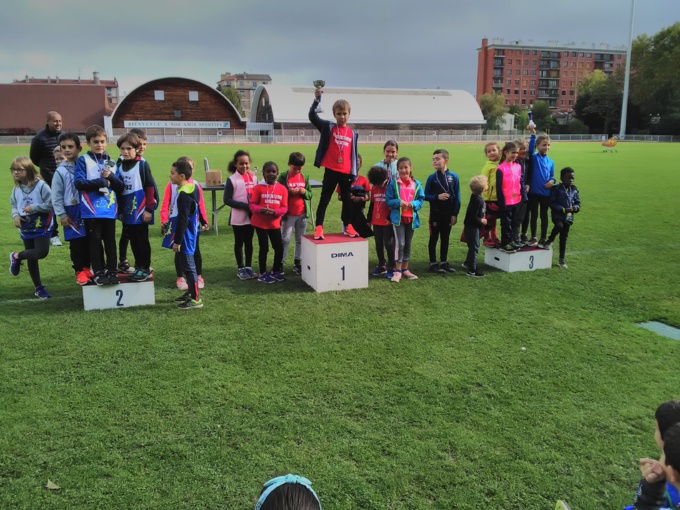 Le podium des éveils athlétique