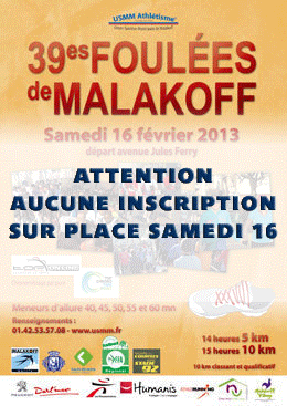 39 es Foulées de Malakoff 39 es Foulées de Malakoff