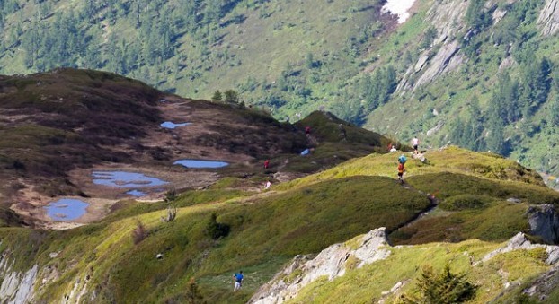 JJ au départ des 80 km du Mont-Blanc