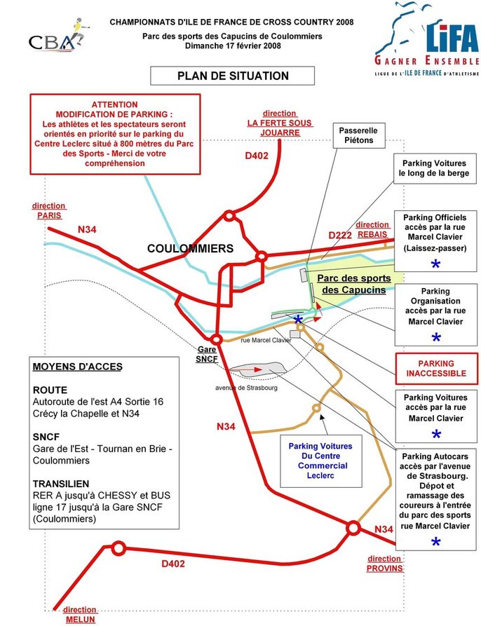 Plan d'accès et parking Plan d'accès et parking