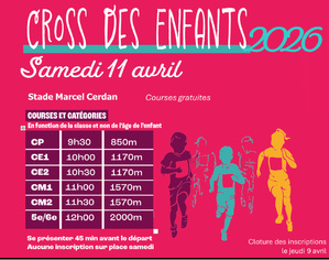 Règlement du Cross des enfants 2026