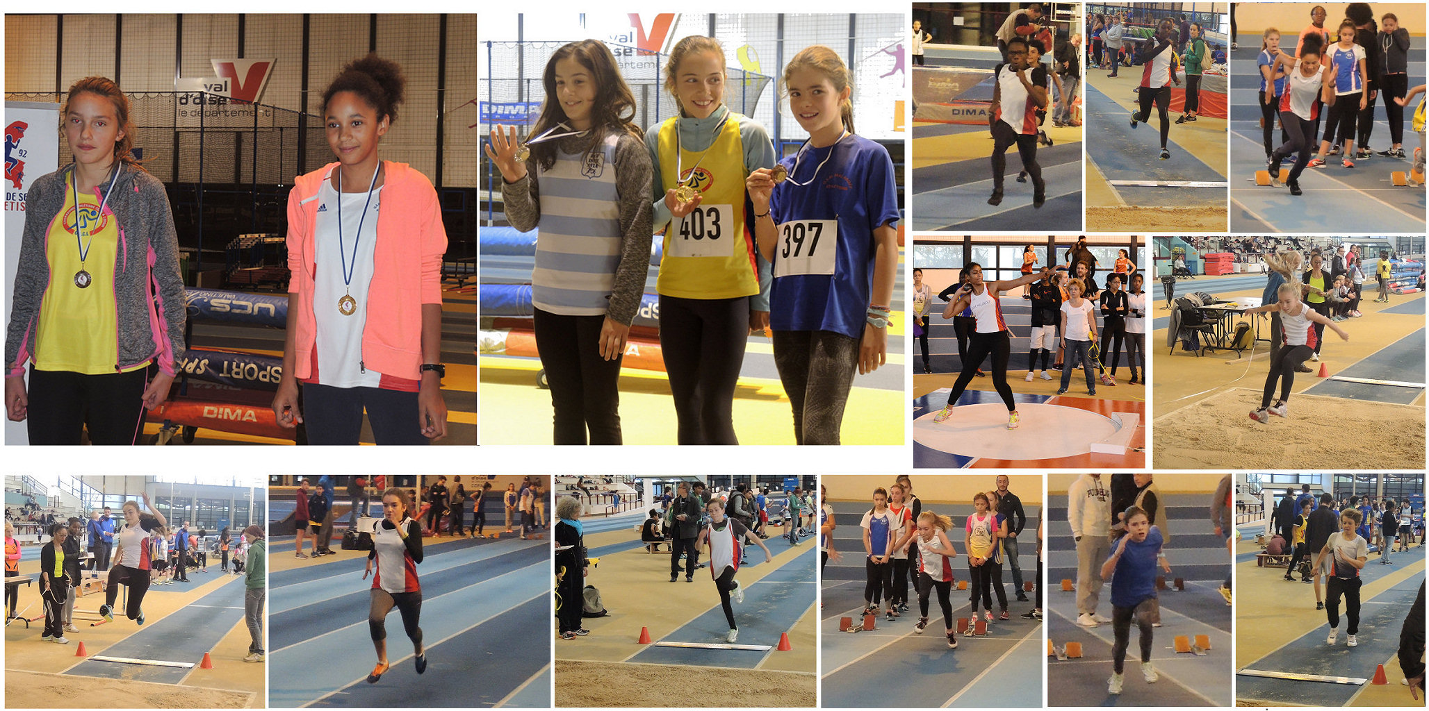 Championnats départementaux Benjamins/Minimes en salle Championnats départementaux Benjamins/Minimes en salle