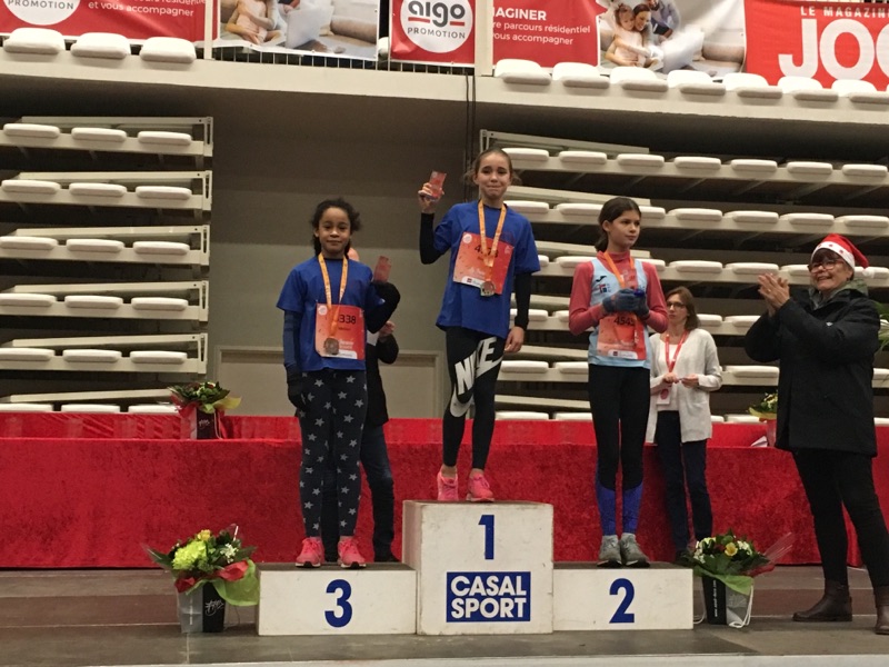 Blanche et Mélissa sur le podium