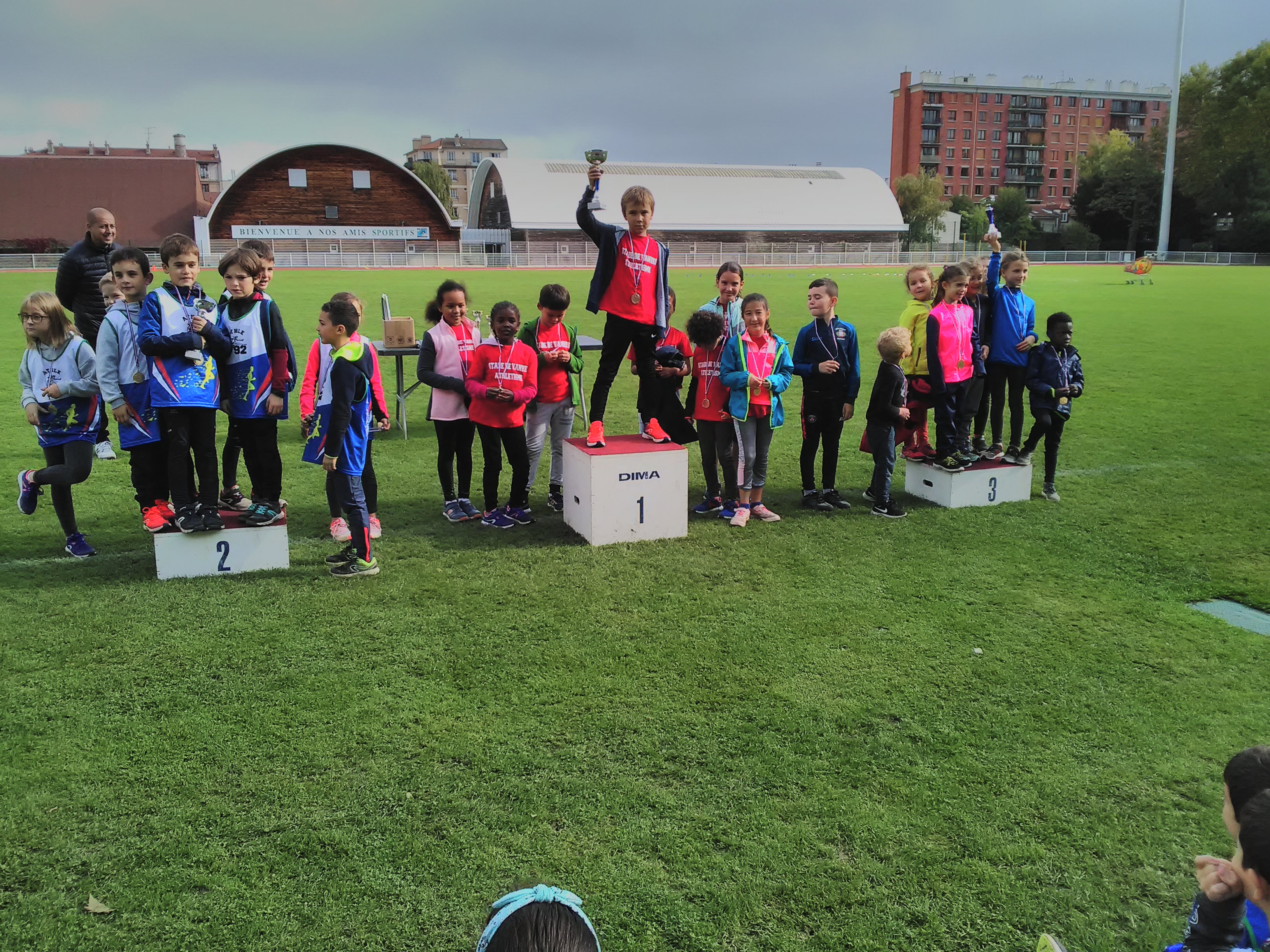 Le podium des éveils athlétique