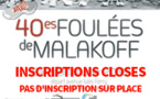 Les Inscriptions sont closes