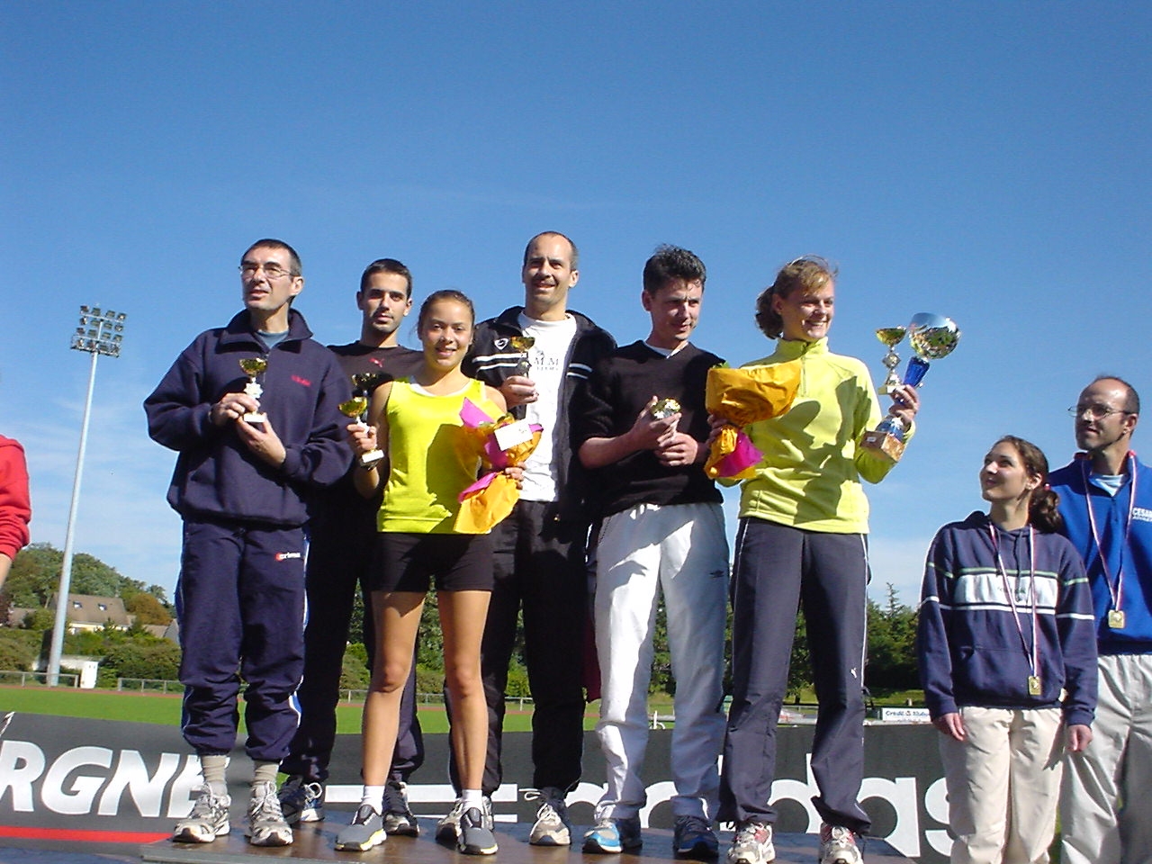 Podium mixte de l'EIkiden de Taverny